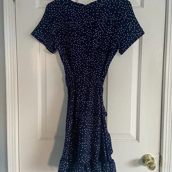 Navy Blue Wrap dress - Picture 5 of 6